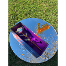 Rosa Galaxia Golden com Suporte Folha na Caixa de Presente