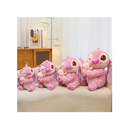 Stitch 35cm Rosa-Roxo com Flores + Bonequinho 20cm – Pelúcia Fofa e Exclusiva