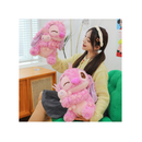 Stitch 35cm Rosa-Roxo com Flores + Bonequinho 20cm – Pelúcia Fofa e Exclusiva