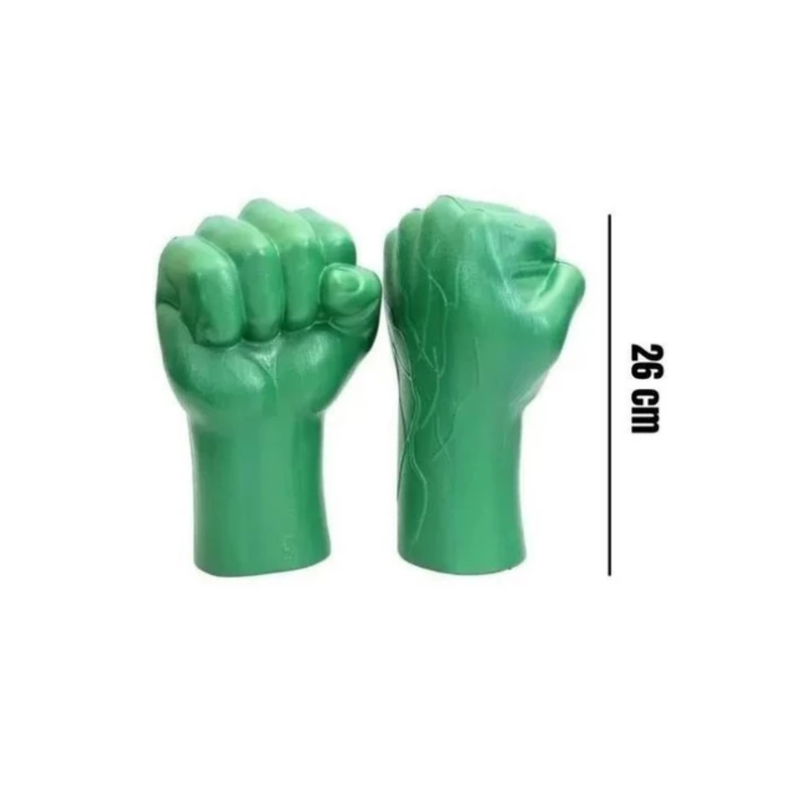 Kit Fantasia +Mascaras + Soco /punho - Hulk Infantil Herois