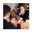 Rosa Eterna Preservada caixa de presente E Eu te amo em 100 idiomas Colar Feminino