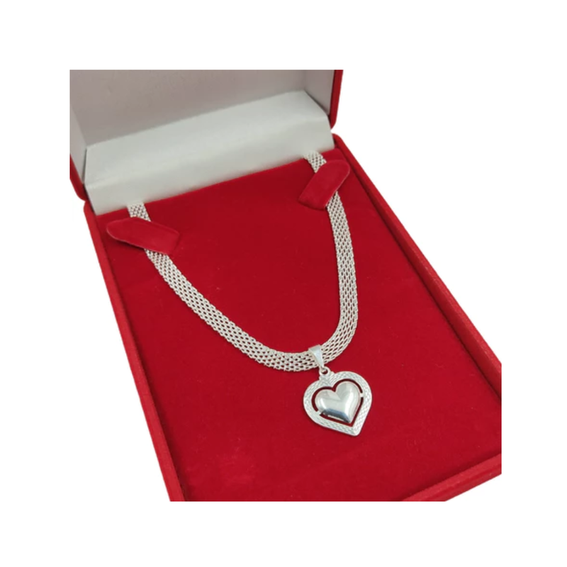 Colar Cordão Feminino Laminado 6mm Prata 925 Legítima