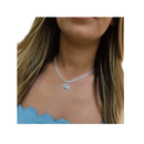 Colar Cordão Feminino Laminado 6mm Prata 925 Legítima