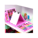 Estojo Infantil Feminino 208 Peças e Tela Para Desenhar