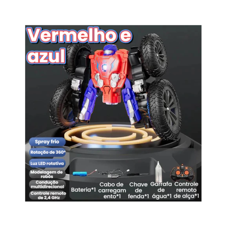 Carrinho Controle Remoto Mecha Carro 360°