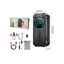 Bomba de Ar Portatil Compressor Inflator Multi-função 4 em 1 PowerBank 8kmah Bateria