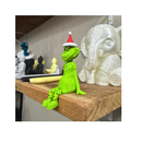 Boneco Grinch Natalino  Impressão 3D  Sentado com Pernas Articuladas