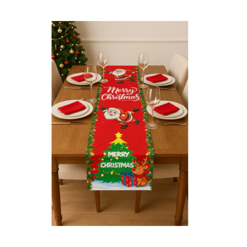 Trilho de Mesa Natalino – Decoração de Natal para Mesa