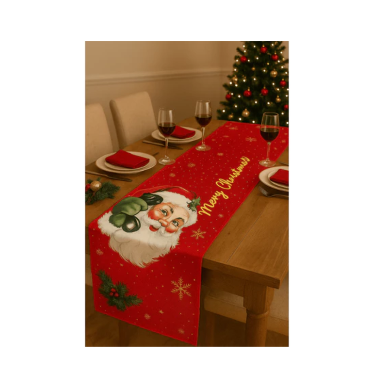 Trilho de Mesa Natalino – Decoração de Natal para Mesa