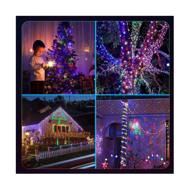 Fita de Led Bivolte Pisca Pisca 20 Metros Com Lâmpadas coloridas RGB Natal