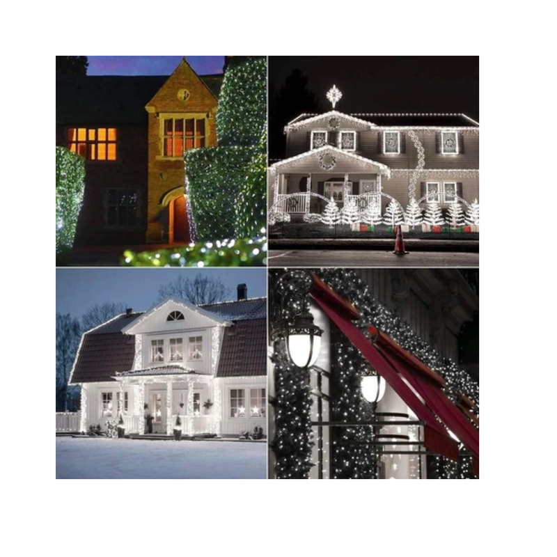 20Metros LED luzes de corda solares para festas e encontros