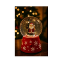 Globo de Neve Natalino 17,5cm com LED e Música