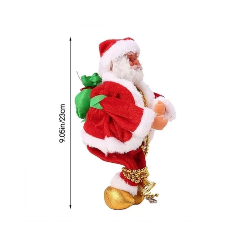 Papai Noel Subindo Na Corda Decoração de Natal Elétrica