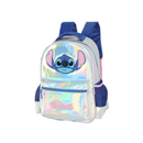 Kit Mochila Stitch Costas Lancheira E Estojo Box Holográfica