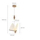 Luminária Led Borboleta 3000k Cor Dourado 127/220v
