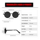 Óculos De Sol Ajustável com lentes polarizadas redondas