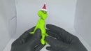 Boneco Grinch Natalino  Impressão 3D  Sentado com Pernas Articuladas