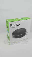 Aspirador de pó robô Philco 3 em 1 Com Mop Preto