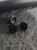 Óculos De Sol Ajustável com lentes polarizadas redondas