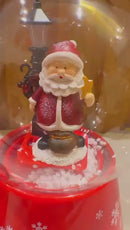 Globo de Neve Natalino 17,5cm com LED e Música